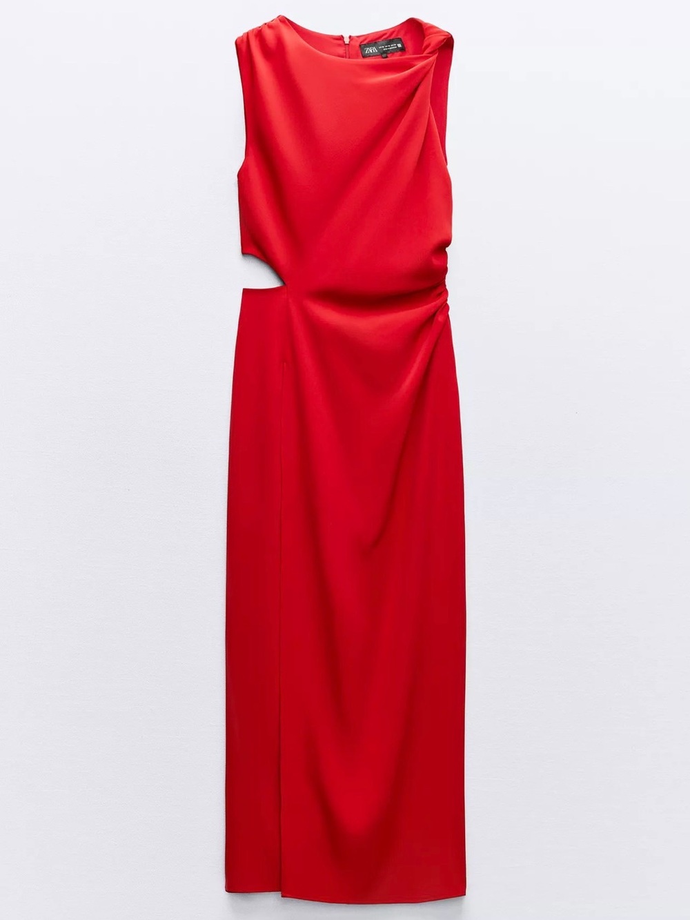 Zara Red Maxi Dress with Cut Out